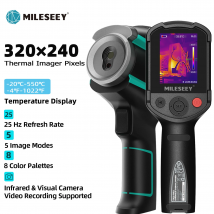 MILESEEY TR256E /B Ulepszona Kamera Termowizyjna 320x240 z Funkcją Nagrywania Wideo do Napraw, PCB, Wykrywania Termitów