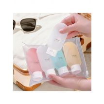 New 60ML Silicone Travel Bottles Travel Packaging Set Airplane Bottle Refillable Travel Bottle Shampoo Bottles Kit LXPTZ01