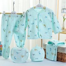 5 stück Frühling Herbst Infant Mädchen Kleidung Jungen Outfit Set Cartoon Nette Druck Baumwolle Weiche Tops + Hosen + Hut neue Geboren Baby Artikel BC1388