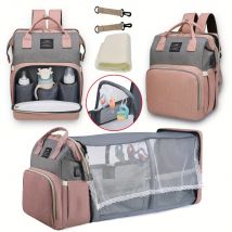 Bolsa de mamá, cama de cuna plegable portátil ligera, bolsas de maternidad de viaje de gran capacidad, mochila para bebé, bolsa de salida para mamá femenina