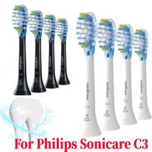 4 pz/pacco Spazzolino Elettrico Testa Per Philips Sonicare C3 Spazzolino Testa Spazzola Teste Bianco