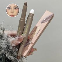 HERORANGE Penna contorno a doppia estremità per contouring, illuminante con una spazzola per sbavature