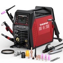 ARCCAPTAIN 9 w 1 Spawarka MIG Impulsowa MIG z Pistoletem Szpulowym HF TIG Lift TIG Cięcie Czyszczenie MMA 240V Sterowanie Aplikacją Spawarka do Aluminium