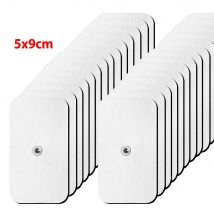 50/100Pcs 5*9CM Zehn Elektroden Pads Gel Patch Für Akupunktur Massage Digitale Puls Physiotherapie Nerven EMS Muskel Stimulator