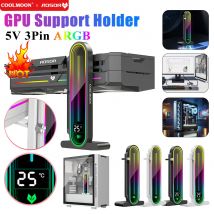 Graphics Card Bracket 5V 3Pin ARGB Aluminum Alloy Graphics Video Stand Magnetic Base Graphics Card GPU Brace GPU Support Bracket