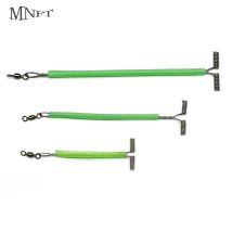 MNFT 8 Stücke T-Form 3 Weg Roll Angeln Wirbel Kreuzlinie Stahldraht Vorfach Arm Fluoreszierende Balance Stecker Salzwasser Rig Tack