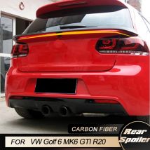 Auto Heckspoiler Mittel flügels poiler für Volkswagen VW Golf 6 mk6 gti r20 2015-2018 Heckspoiler Flügel lippe Kohle faser