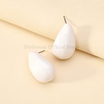 Elegante Emaille-Wassertropfen-Tropfen-Ohrstecker für Damen, klassisch, luxuriös, schlicht, Schmuckzubehör, trendiges Dekor
