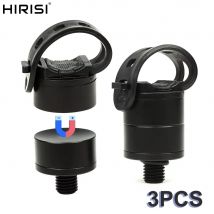 Hirisi 3pcs Magnetic Carp Rod Holder & Rest - Quick-Release Fishing Pod with Secure Strap-On Mount |Durable Fishing Accessories
