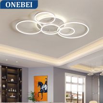 Moderner LED-Kronleuchter für Wohnzimmer Schlafzimmer Studie weiß schwarz lustres Raum dekoration Pendel leuchten Innen lampen