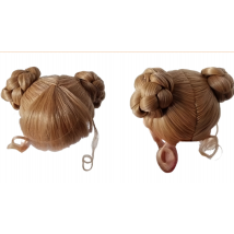 Jd729 8-9 Zoll 9-10 Zoll chinesische Doppel brötchen synthetische Mohair bjd Perücken sd dod bltythes Puppen zubehör