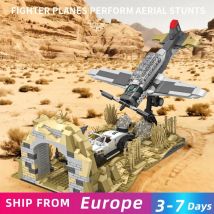 1232PCS Tunnel Auto Aereo Chase Lotta Scena Building Blocks Film Street View Modello Mattoni Display da tavolo Giocattolo Per Bambini Regali di Festa