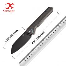Kansept bulldoze k1028a6 taschen klappmesser black wash cpm 20cv tiger streifen geflammt titan griff taktisches edc messer