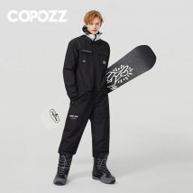 Tuta da sci invernale monopezzo Uomo Donna Addensare Tuta da sci calda impermeabile Abbigliamento Sport all'aria aperta Tuta da snowboard con cappuccio