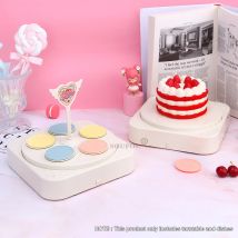 Haushalt kleine rotierende Sushi-Maschine automatische rotierende Dessert Kuchen Stand Rack Dekoration Spielzeug mit Musik Hochzeit Geburtstags geschenk