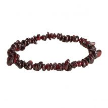 Elastisches Granat-Armband mit mehreren zerkleinerten Steinen, natürlichem Kristall, geeignet für Männer und Frauen, 3–8 mm, roher Chip-Edelstein-Schmuck