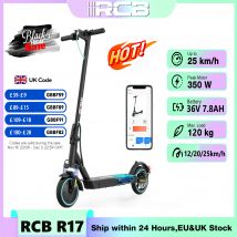 RCB R17 Electric Scooter, 350W Motor, Speed up to 25 km/h, 30 km of autonomy, 8.5" Solid Tire, Maximum Load 120 kg, Dual Braking