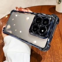 Hülle für Motorola Moto Edge 60 Edge60 Edge 50 Fusion Pro Neo Rückseite galvanisiert transparent Silikon stoßfest Bumper