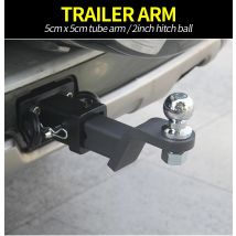 Anhänger arm 2 Zoll 6000lbs Anhänger kupplung mit Sicherungs stift fest 5cm x 5cm Vierkant rohr Arm Auto Abschlepp zubehör