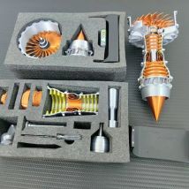 Squisito kit modello motore Turbofan fai da te 27CM assemblaggio motore Turbofan elettrico modello finito set di giocattoli per stampa 3D
