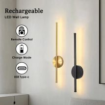 LED Wall Lamp Magnetic Rechargeable Modern Sconce Living Room Bedroom Bedside Indoors Lighting Wiring Free Home Decor Wall Light