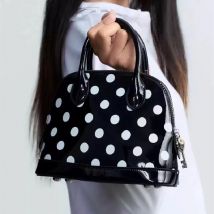 Nette Bolka Dots Patchwork Handtaschen Koreanischen Stil Frauen Zipper Vielseitige Umhängetasche Party Pendeln Casual Schulter Taschen