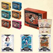 Carta divertente Disney 100th Anniversary Carnival Carte commemorative Nuovi periferiche anime Collezione limitata Carta Giocattoli per bambini Regalo
