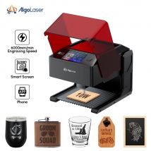 Algolaser Pixi 5W 10W Logotipo de regalo portátil inteligente Máquina de grabado láser DIY de madera, cuero, vidrio y grabadora de recubrimiento de metal