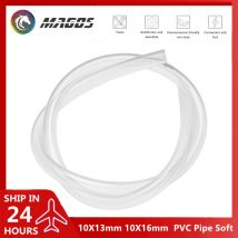 Tubo di raffreddamento ad acqua PVC morbido 10X13mm 10X16mm Trasparente 3/8'' Tubo flessibile 1000mmX1 Adatto ai principianti