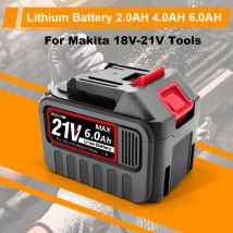 Per Makita 18V-21V per batteria al litio 6.0Ah 4.0Ah 2.0Ah Utensili elettrici ricaricabili alimentati per smerigliatrice angolare Levigatrice trimmer