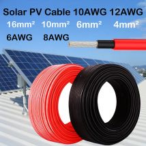 4 mm2 6 mm2 10 mm2 16 mm2 12 AWG 10 AWG 8 AWG 6 AWG Solarkabel Photovoltaikdraht verzinntes Kupfer-Solarkabel 30 m 50 m 100 m Solar-PV-Kabel