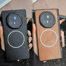 Für Huawei Honor Magie V5 Fall Luxus PU Leder Scharnier Magnetische drahtlose lade Schutzhülle Zurück Abdeckung Fall Für Magie V5 V3