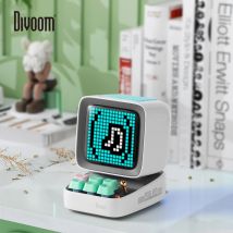 Divoom Ditoo-Pro altoparlante bluetooth desktop bluetooth portatile per bambini orologio lamometrico pixel art sveglia da gioco retrò
