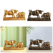 Stier und Bär Figur Statue Feng Shui Statue Kuh Skulpturen in der Lage Dekoration für Bibliotheken Dekor Studie Home Office
