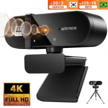 Kamera internetowa 4K Mini kamera 1080P Kamera internetowa 2K Full HD z mikrofonem Kamera internetowa USB 30fps z automatyczną regulacją ostrości Kamera do nagrywania wideo na laptopie PC
