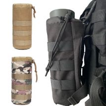 Borsa per bottiglia d'acqua Molle da esterno Custodia da viaggio Campeggio Escursionismo Ciclismo Pesca Caccia Porta bottiglia d'acqua Bollitore
