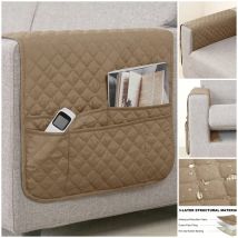 1PC Stepp Plaid Sofa Armlehne Abdeckung Arm Couch Schutz Möbel Staub Abdeckungen mit Lagerung Tasche für Wohnzimmer Einfarbig