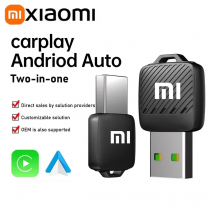 Xiaomi 2w1 Bezprzewodowy Adapter Android Auto Bezprzewodowy Dongle CarPlay Samochodowe Inteligentne Systemy AI Smart Box Do Samochodu Przewodowe CarPlay