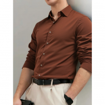 AIOPESON Cordhemd Herren Schwergewicht 100 % Baumwolle Herbst Winter Einfarbig Business Casual Langarm Klassisch