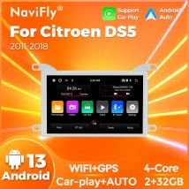 Android 13 Für Citroen DS5 DS5 Navigation GPS Stereo 508 Auto Radio Multimedia Player Bildschirm Kopf Einheit Carplay Autoradio 4G DSP