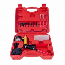 ALLSOME Car Auto Hand Held Vacuum Pistol Pump Brake Bleeder Adaptor Fluid Reservoir Tester Kit 2 in 1 Tool Kits HT1190