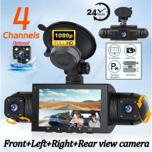 360 °   Drehbare Dashcam 3/4 objektiv 1080P Video Recorder für Auto DVR Black Box Nachtsicht Parkplatz Monitor 24H Dascam auto Assecories