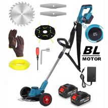 Nuovo tosaerba elettrico senza fili senza spazzole con rotelle tagliaerba angolo di lunghezza regolabile attrezzi da giardino telescopici per potatura