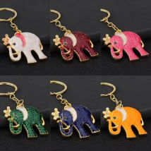 Exquisiter Thailand-Elefant-Schlüsselanhänger, Unisex-Rucksack, Schlüsselanhänger, tägliche Dekoration, Studentenpaar, Tier-Anhänger, Schlüsselanhänger-Zubehör