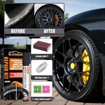 Kit di riparazione per cerchioni Nero Cerchioni in lega per automobili Penna per rimozione graffi Forniture per restauro ruote Riparazione ruote in lega per auto