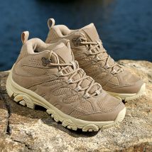 Outdoor-Wanderschuhe für Damen und Herren, rutschfeste Schnür-High-Top-Stiefel, verschleißfest, atmungsaktiv, bequem, lässig, Sportschuhe für Herren