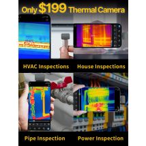 P2//P2Pro Thermal Imager Heat Detection 512 × 384 for smartphone 1112℉ Infrared Thermal Imaging Camera
