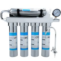 Purificador de agua de ultrafiltración para cocina doméstica con grifo, sistema de filtro de agua purificador de agua de grifo de bebida directa de acero inoxidable