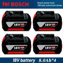 Batteria agli ioni di litio professionale originale per Bosch GBA 18V 8.0Ah con LED per caricabatterie Bosch 18V Sostituzione BAT609G BAT622 BAT618G