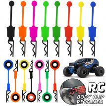 4PCS Silica Gel Körper Clips Retainer Auto Körper Shell Clips Für 1/8 1/10 Skala RC Modell Auto ARRMA Granit Kraton 6s Upgrade Teile
